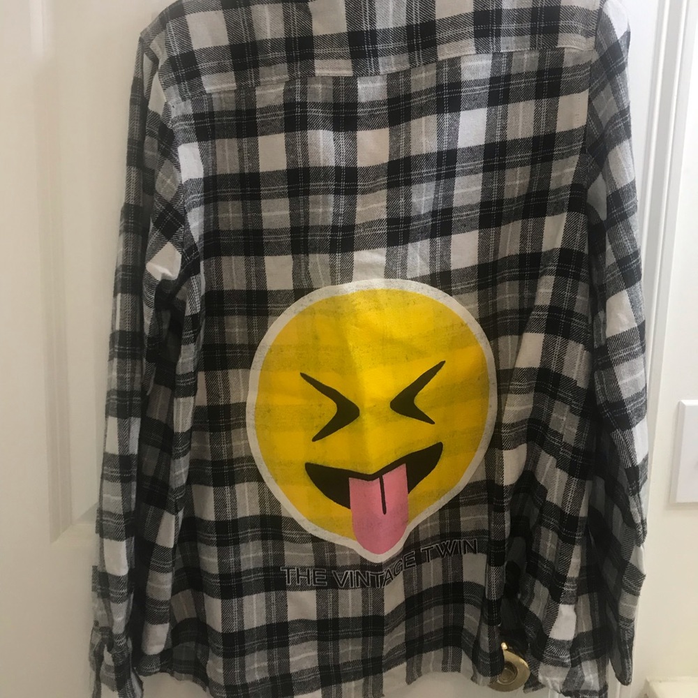 The Vintage Twin Smiley Flannel